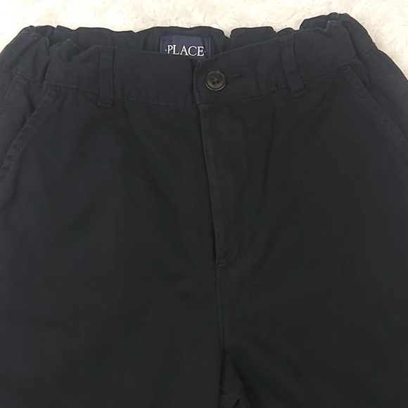 Children's Place Navy Blue Mid Rise adjustable Waist Bermuda Dress Uniform Short - Picture 3 of 13